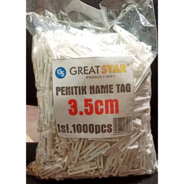 

PENITIK BAHAN NAME TAG PENITI BAHAN PAPAN NAMA 3.5CM ISI 1000PCS