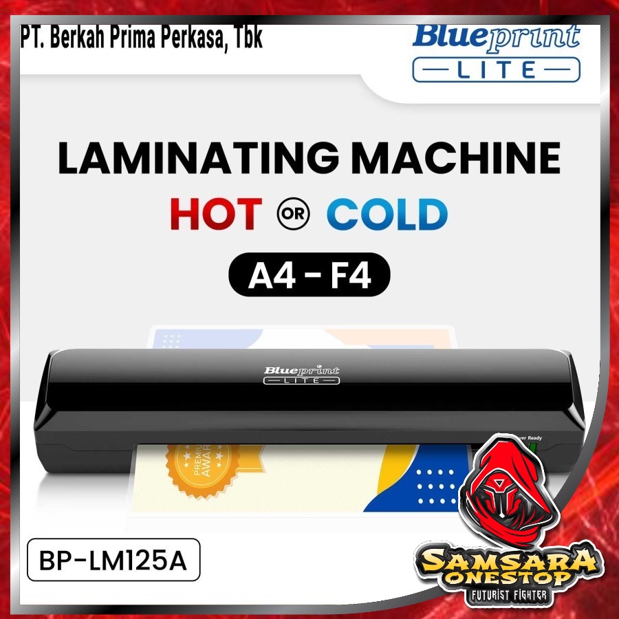 

Mesin Laminating BLUEPRINT LM125 Hot and Cold Laminating Machine A4 F4