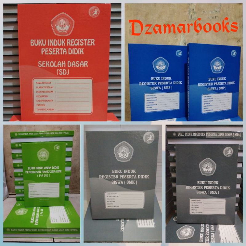 

Buku Induk Register Siswa PAUD,SD,SMP,SMA,SMK K13 & Medeka