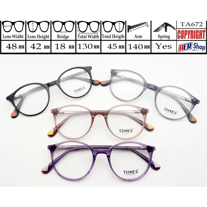 *TOP* KACAMATA ORIGINAL TIMES FRAME KACAMATA MINUS KOREA UNISEX