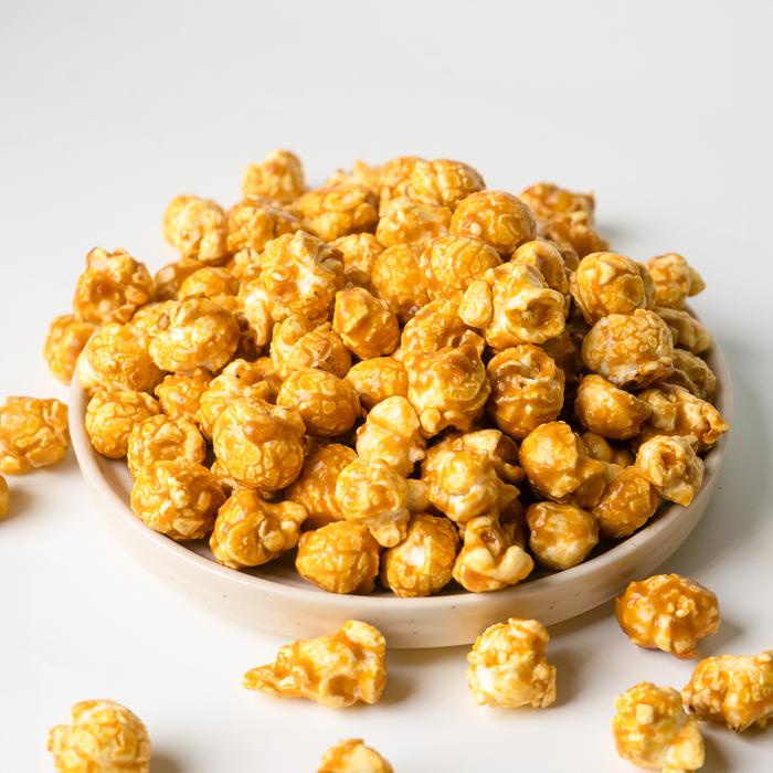 

terbaru !!! salted caramel popcorn 500gr ukuran xxl - snack jagung cemilan crispy by rituals food