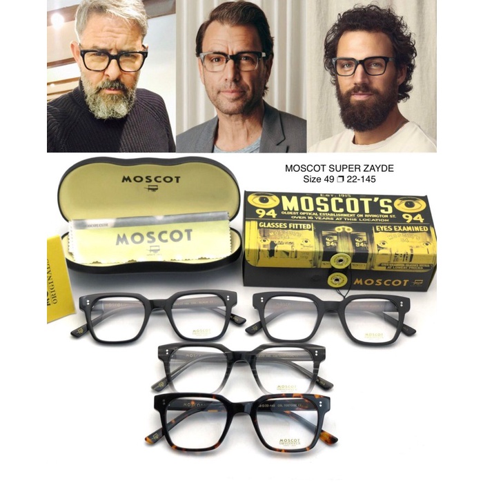 *TOP* FRAME KACAMATA MOSCOT ZAYDE PREMIUM PRIA WANITA SIZE 49-22-145