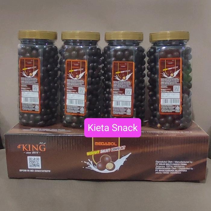 

terbaru !!! [flash sale] 1 dus megabol coklat alias bonibol coklat versi baru dking 4 toples