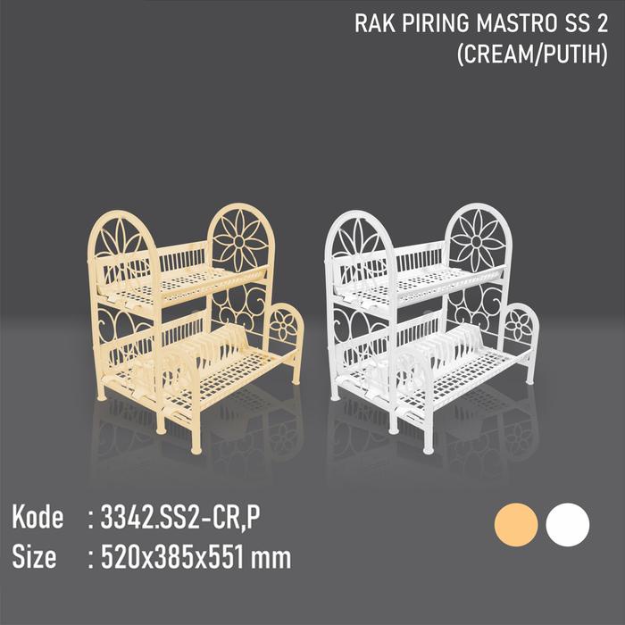 RAK PIRING PLASTIK / RAK PIRING MASTRO SUSUN 2 / SUSUN 3 / SUSUN 4 / RAK PIRING DAPUR - One.so Gelas