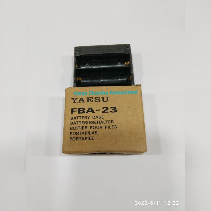 Murah Kotak Baterai Ht Yaesu Vx-5 Vx-6 Vx-7 Fnb-23 Original