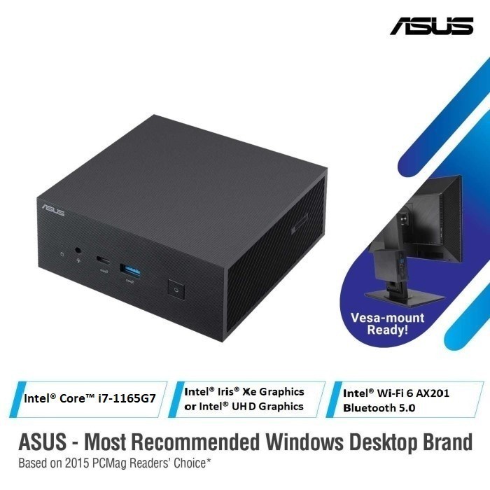 BISA GOSEND MINI PC ASUS PN63 - I7 1165/16/SSD1TB/WIN - MINI PC ASUS I7