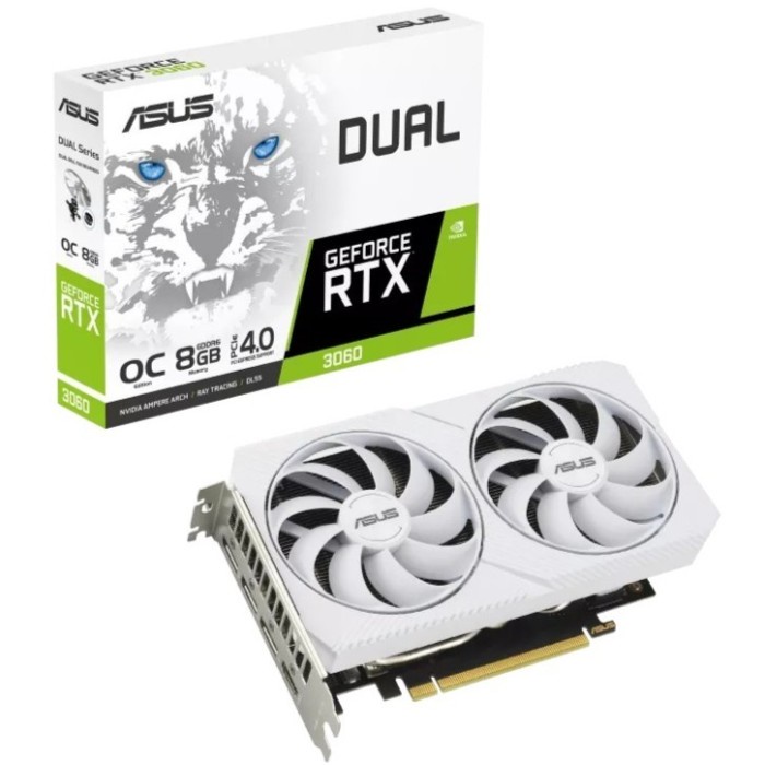 BISA GOSEND VGA ASUS DUAL GEFORCE RTX 3060 OC 8GB GDDR6 WHITE - ASUS RTX 3060 8GB