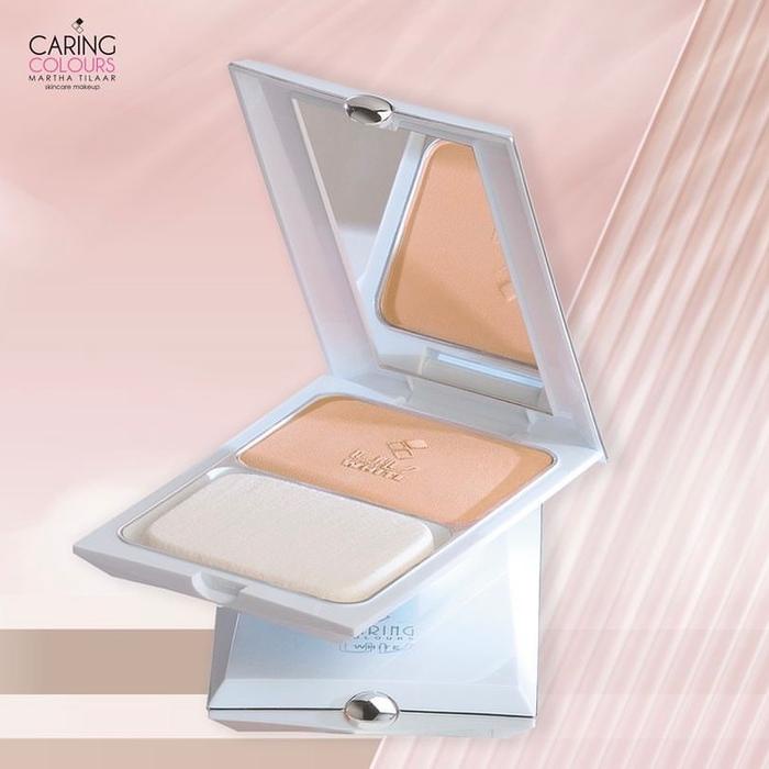 Terbaru Caring Colours Duo Function Cake Uv White 03 Natural Glow