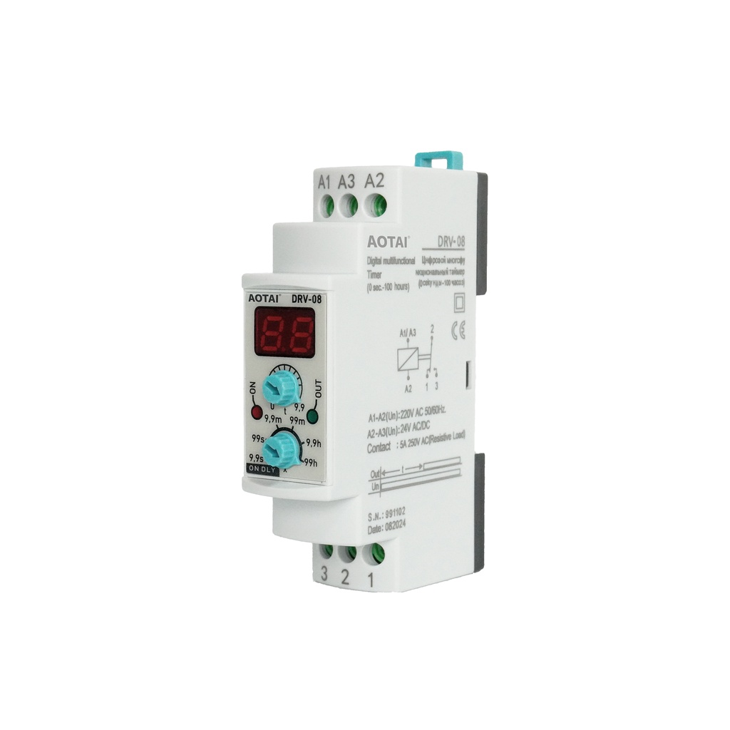 SALE Drv-08 Overvoltage and Undervoltage Protector, Phase Sequence Protector