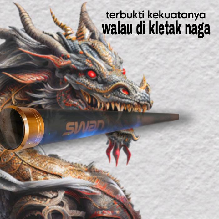 Joran Tegek Carbon Batik Korea Gold Dragon Vol 2 360 Super Kuat Action Medium Pancing - Stik