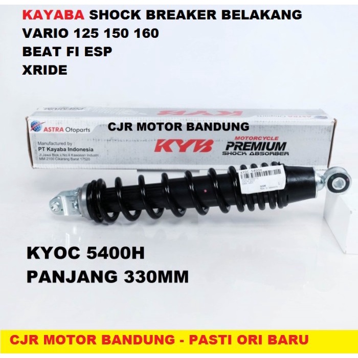 Shockbreaker KAYABA Shock Belakang Motor Vario 125 150 Beat Fi ORI KYB
