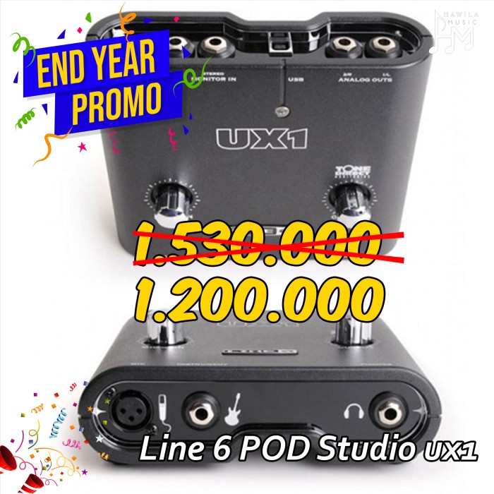 soundcard audio interface Line6 line 6 pod ux1 ux 1 2 channel 2ch Ori