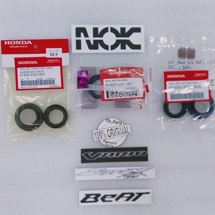 Seal Shock Depan Tutup Debu Abu Set Vario Beat Scoopy Supra X 125 Ori