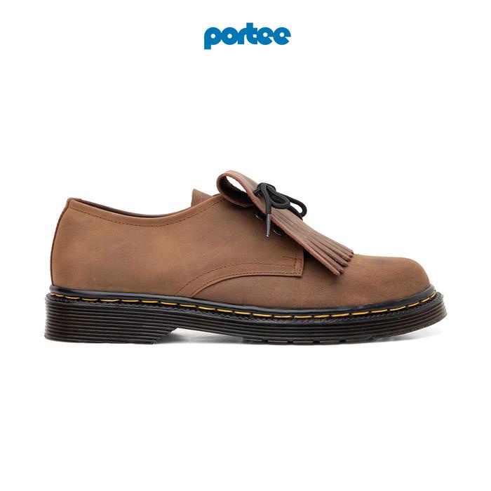 SEPATU BOOTS KULIT ASLI PRIA PORTEE GOODS OG DERBY BOOTS PREMIUM LEATHER HITAM SHOES BLACK PANTOFEL