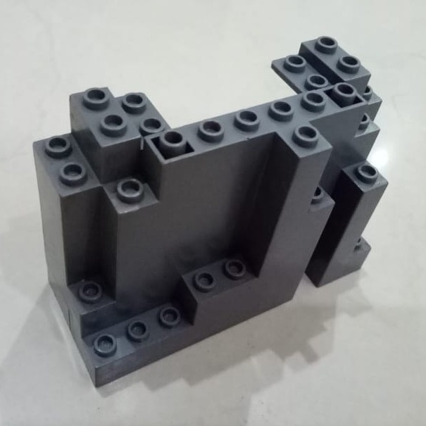 DISKON Lego Parts #60052 / 6082 ROCK Panel BURP 4x10x6 DBG ABU. ori original