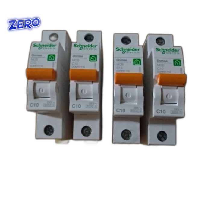 MCB DOMAE SCHNEIDER 1 PHASE 6A 10A 16A 20A 1PHASE DOMAE MCB SCHNEIDER
