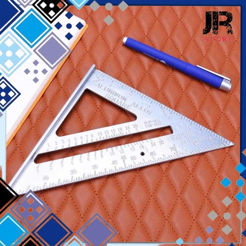 

Penggaris Siku Mistar Triangle Ruler Aluminium Alloy Vk18 Gray