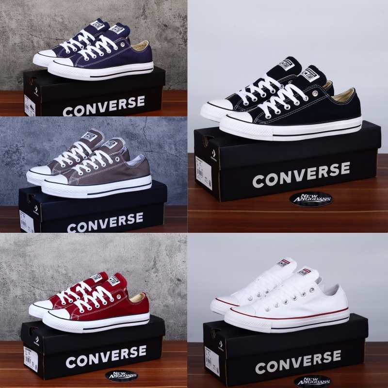 HOT PRODUCT (BISA COD) Sepatu converse allstar low black white Sepatu NB sekolah Pria Wanita