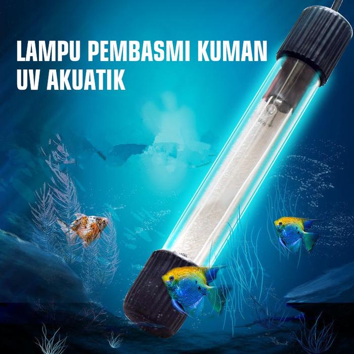 Lampu UV 3/7/13 watt Tangki Ikan UV Sterilisasi Lampu ultraviolet aquarium