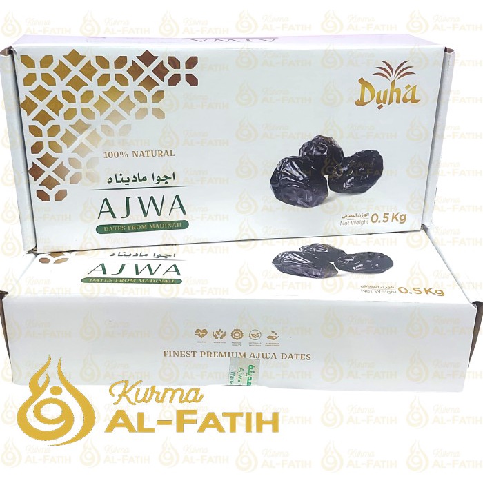 

Kurma AJWA Madinah 500GRAM Kurma Nabi Asli Exclusive Packaging 1/2 KG