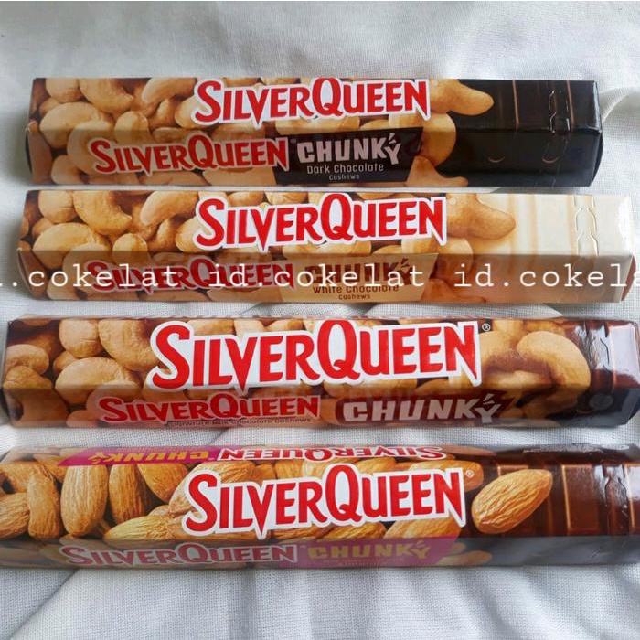 

Silverqueen chunkybar 85gr besar isi 4pc Chocolate Coklat