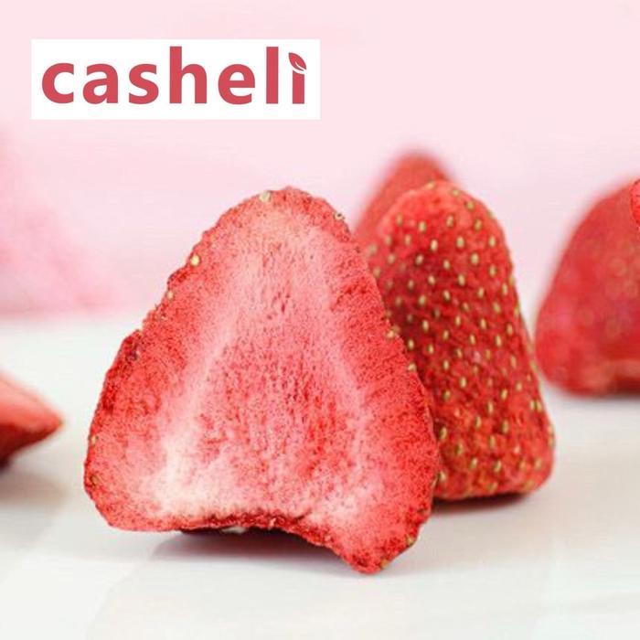 

casheli Strawberry Crispy Freeze-dried Strawberry 30g Sweet Camilan Snack Stroberi Fruit Chips