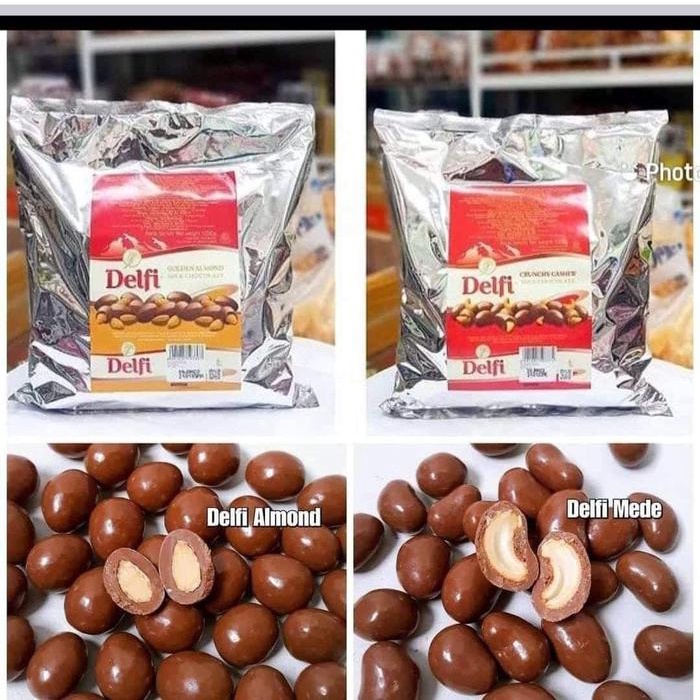 

COKLAT DELFI ALMOND 500GRAM COKELAT DELFI CRUNCHY CASHEW COKLAT KILOAN 500GRAM