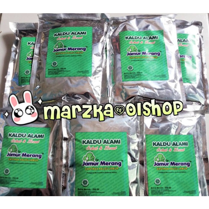 

Kaldu alami Cap jamur merang. Kemasan 250gr