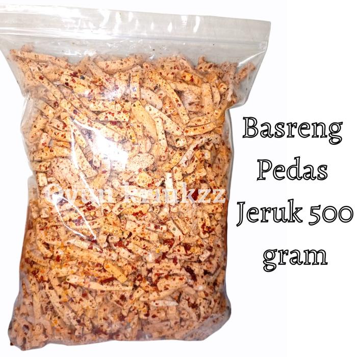 

basreng pedas daun jeruk 500 gram BEST SELLER ( COD ) OYUN KRIUKZZ goreng kering Food Snacks