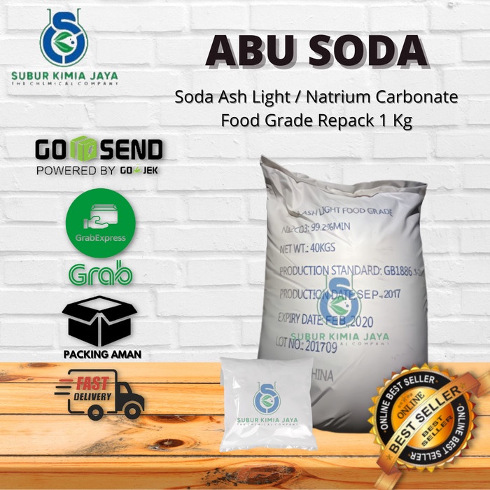 

Soda Ash Light Food Grade / Natrium Karbonat / Sodium Karbonat 1 Kg