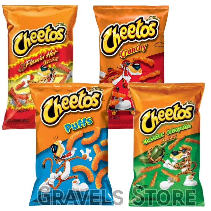 

Cheetos Crunchy Cheese Snack ALL VARIAN - Puffs / Flamin Hot Jalapeno