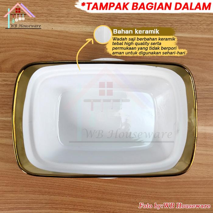 Vicenza Prasmanan Set Segi Isi 3 + Tutup Kaca Dan Keramik + Rak / Cr-751-Dc Gemini Alat Saji Dengan