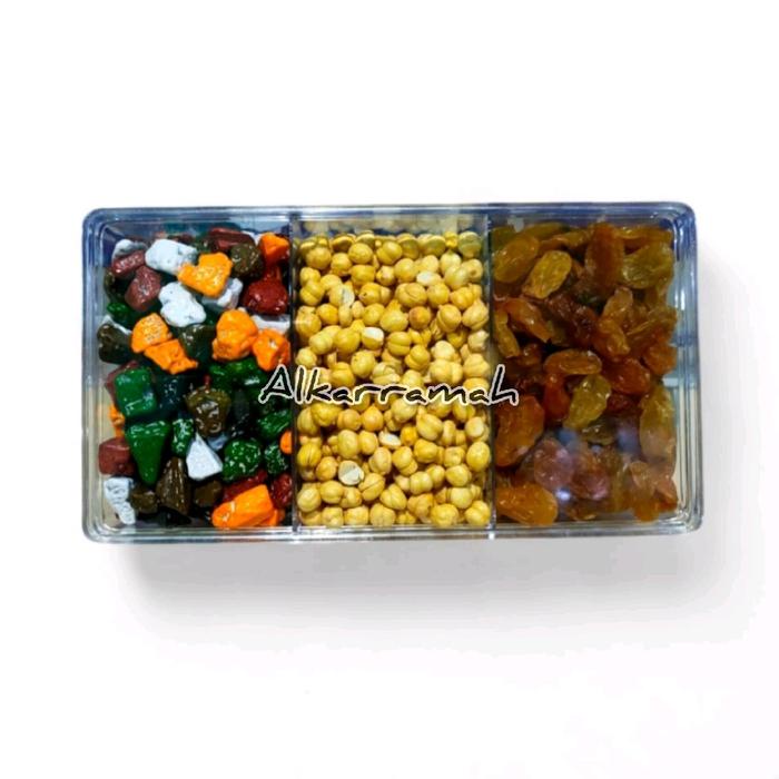 DISKON "PAKET 3" 3IN 1 HAMPERS CEMILAN KHAS ARAB BOX MAKANAN RINGAN KHAS ARAB KACANG ARAB' COKLAT