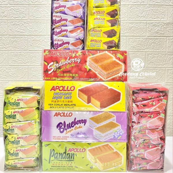 

DISKON APOLLO LAYER CAKE BLACK FOREST CHECKER COCOA BOLU LAPIS RASA PANDAN COKLAT CHOCOLATE