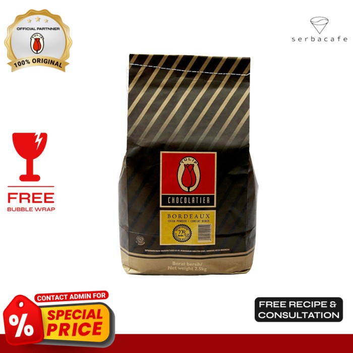 

SALE PROMO TULIP COCOA POWDER BORDEAUX (500 GR) READYY