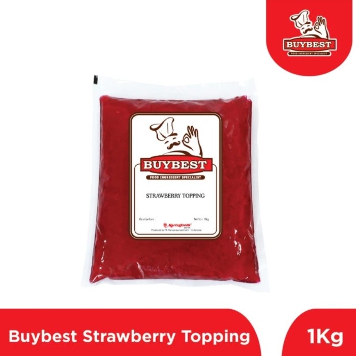 

DISKON BUYBEST MARIZA STRAWBERRY TOPPING PANCAKE WAFFLE MINUMAN 1KG READYY