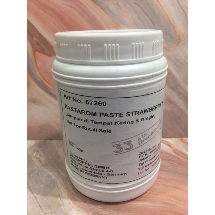

SALE PROMO DREIDOPPEL PASTAROOM STRAWBERRY H PASTE 1KG READYY