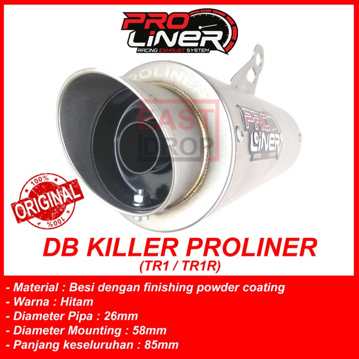 DB KILLER PROLINER ORI TR1-R TR1 PEREDAM SUARA SILENCER KNALPOT RACING