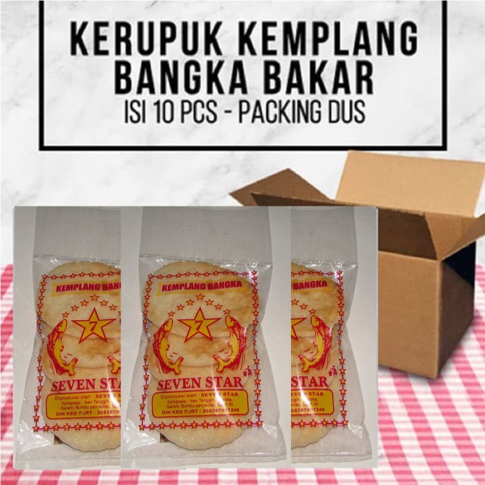 

Kerupuk Kemplang Bangka Seven Star (4) - Sepuluh Kantong
