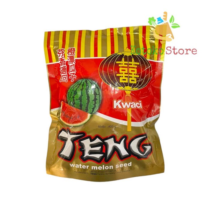 

Kwaci Teng / Kuaci Kwaci Biji Semangka Teng / Water Melon Seed 400gr