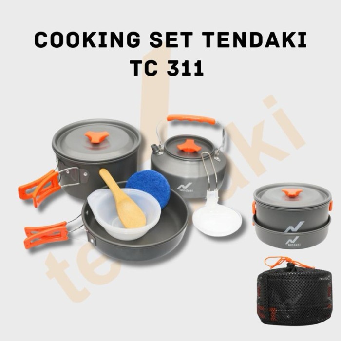[LANGSUNG DIPROSES] COOKING SET DS 308 NESTING DS 308 MEREK LWY ALAT MASAK CAMPING FUL SET