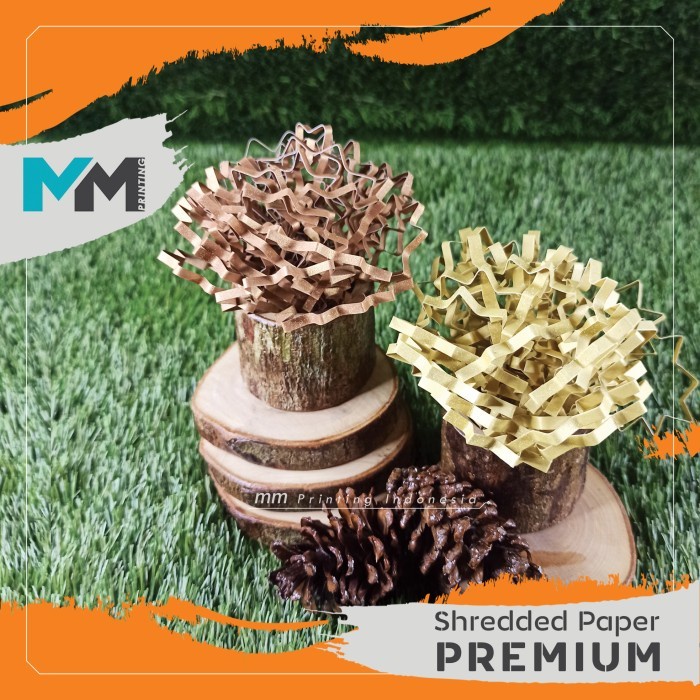

(BestSeller) [Premium]Kertas cacah/kertas serut/Shredded paper/Gift box filler-Gold