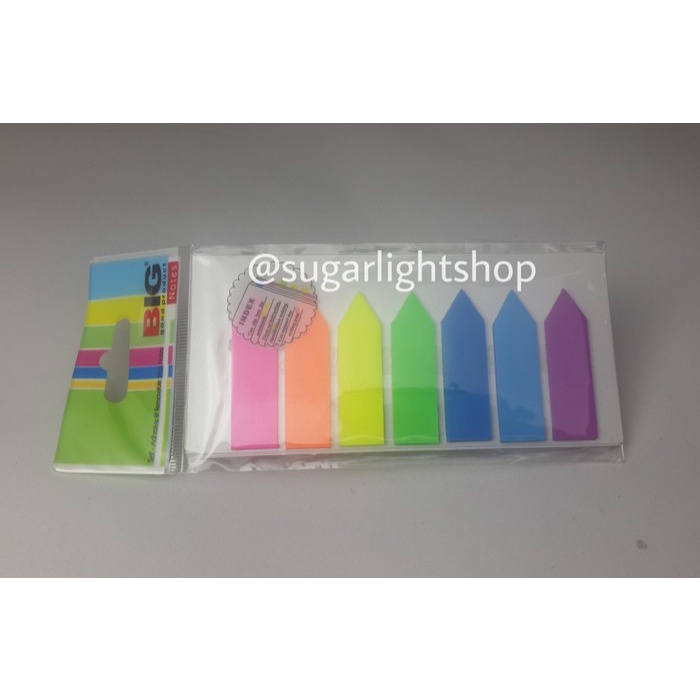 

(BestSeller) Sticky Note Big Panah 7 Warna Post It Penanda Buku Pembatas Buku