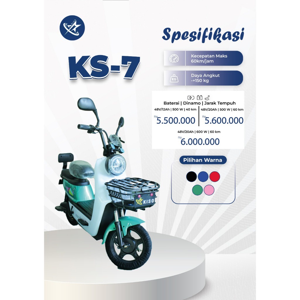 KISO Sepeda Listrik KS-7 Sport Outdoor