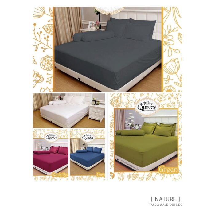 Gercep Sprei Polos 180X200 Tinggi 30 Valery Quincy Cocok Buat Hotel / Wisma
