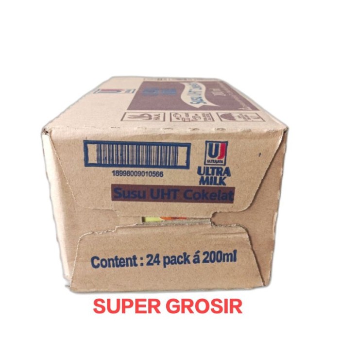 

(BestSeller) ULTRA MILK SUSU UHT COKLAT 200ML ISI 24PCS