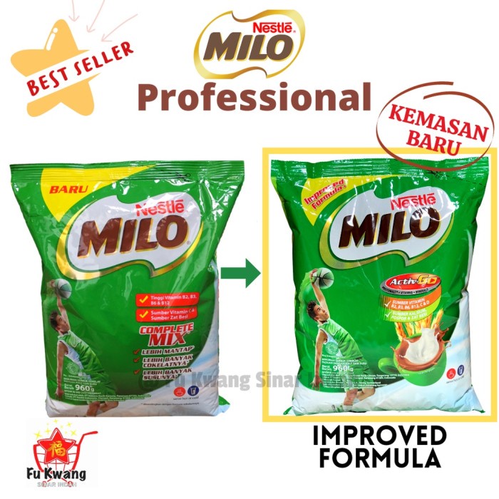 

(BestSeller) Milo Professional Profesional Complete Mix 960 gram