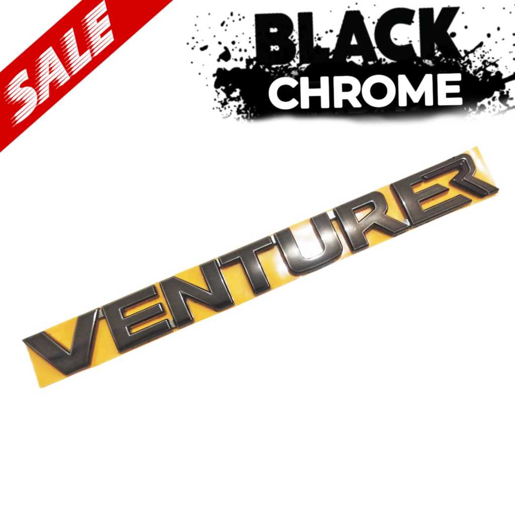 Emblem VENTURER INNOVA 2016-2022/ Emblem Black Chrome VENTURER