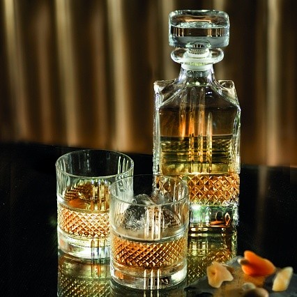 Stok Terbatas Glass Crystal Rcr Decanter Brillante Whisky Set 7 Pcs