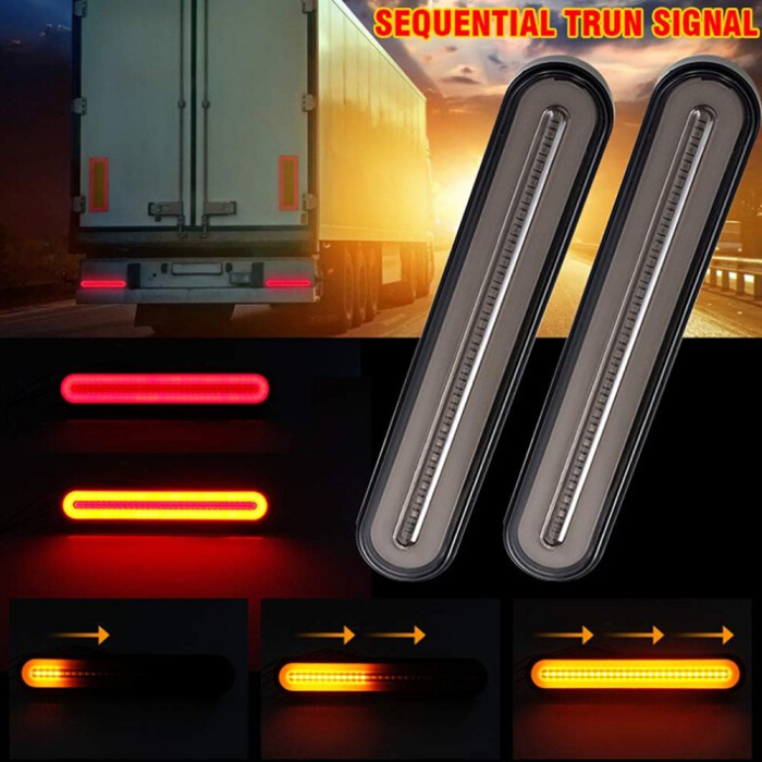 LAMPU STOP STOP LAMP VARIASI PANJANG TRAILER TRUK 12V 24V RUNNING SEIN